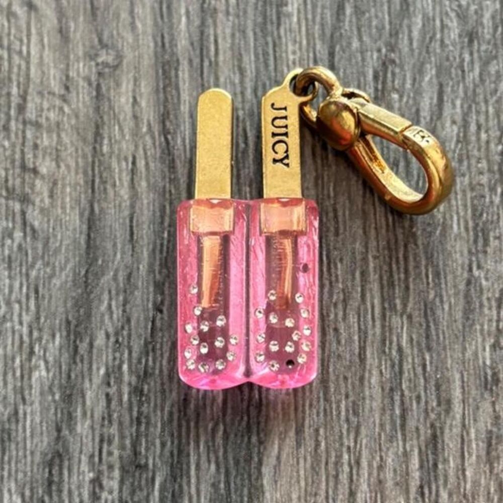 Vintage Juicy Couture Pink Double Popsicle Charm